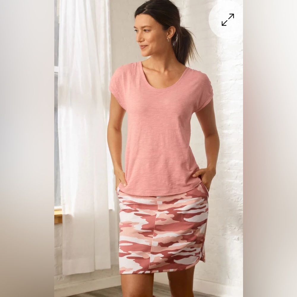 Camo French Terry Skirt T by Talbots